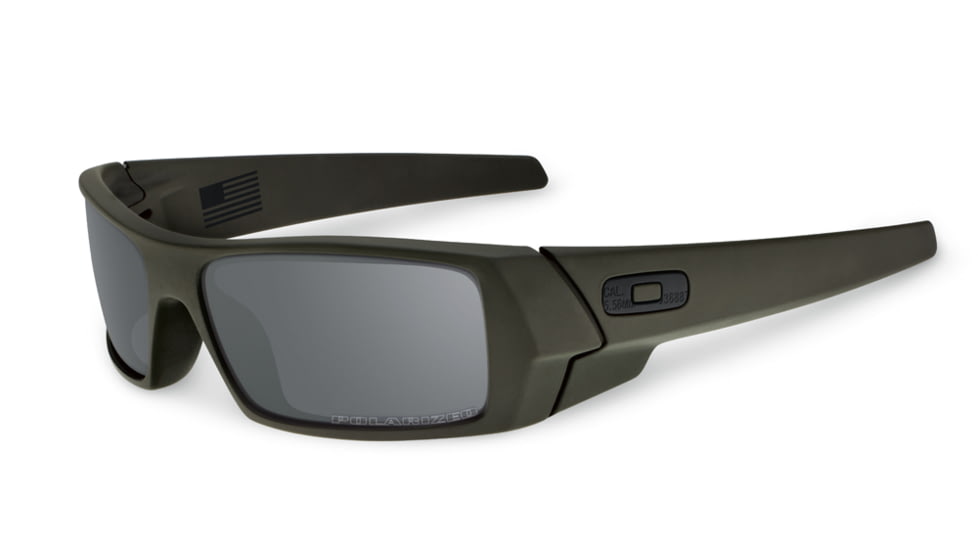 Oakley SI Gascan Sunglasses,MIL-SPEC Green Frame,Rectangle Black Iridium Polarized Lens 53-110