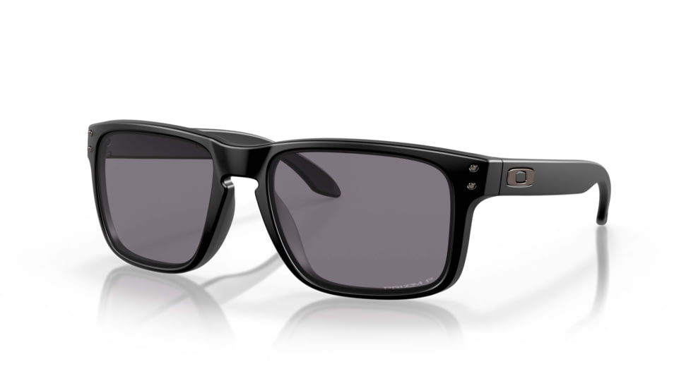 Oakley SI Holbrook Sunglasses, Matte Black Frame, Prizm Gray Polarized Lens, OO9102-K355