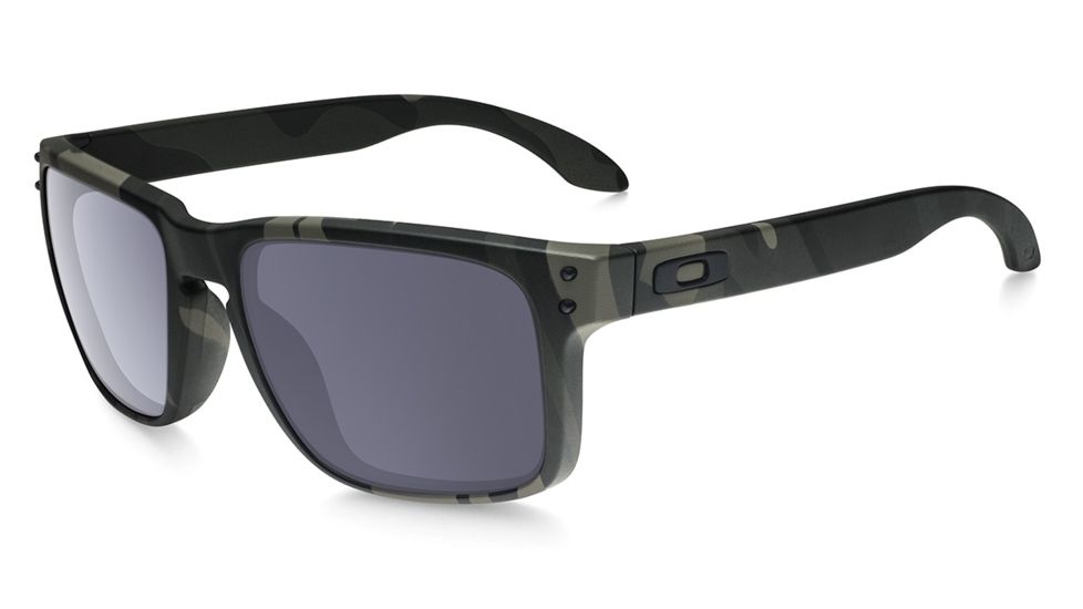 Oakley SI Holbrook Sunglasses,Multicam Black Frame,Square Grey Lens OO9102-93