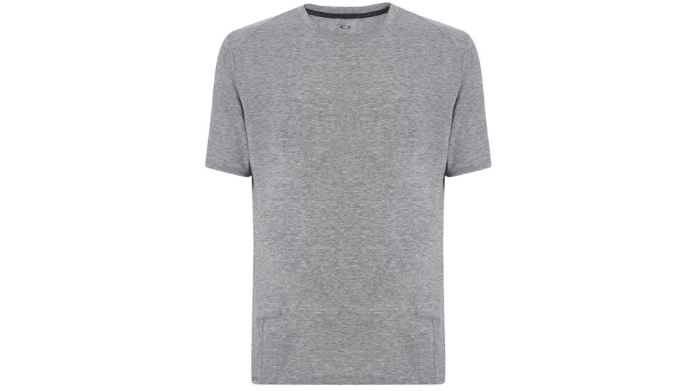 Oakley Link Short Sleeve Top - Mens, Athletic Heather Grey, Extra Small, 433994A-24G-XS