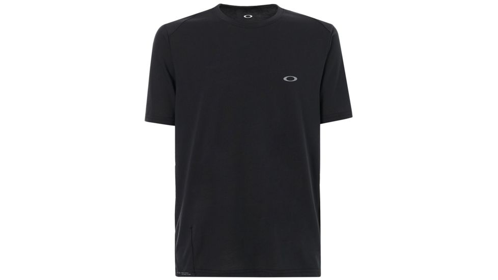 Oakley Link Short Sleeve Top - Mens, Blackout, Extra Small, 433994A-02E-XS