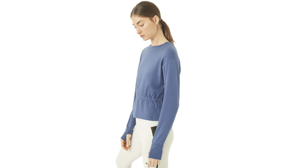Oakley Luxe Crewneck Fleece - Womens, Blue Indigo, Extra Large, 561326-68D-XL