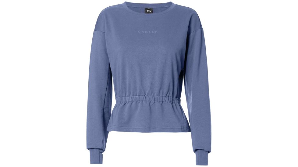 Oakley Luxe Crewneck Fleece - Womens, Blue Indigo, Extra Large, 561326-68D-XL