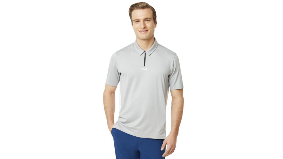 Oakley SI Perf Ellipse Golf Polo Short Sleeve - Mens, Granite Heather, Small, 434340-24L-S