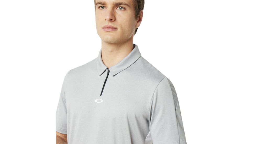 Oakley SI Perf Ellipse Golf Polo Short Sleeve - Mens, Granite Heather, Small, 434340-24L-S