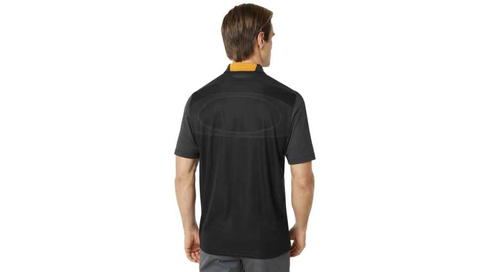 Oakley SI Perf Ellipse Golf Polo Short Sleeve - Mens, Jet Black Heather, Small, 434340-01S-S