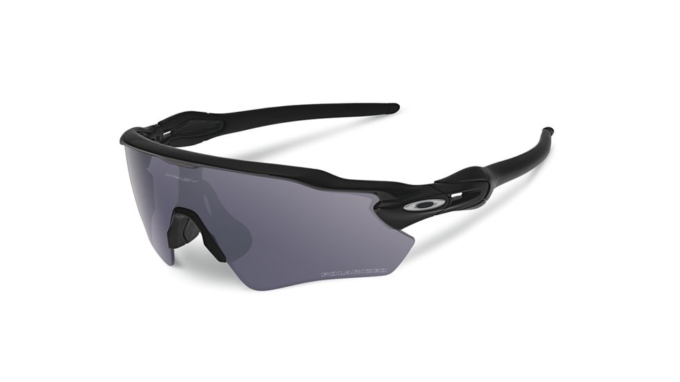 Oakley SI Radar EV Path Sunglasses,Matte Black Frame,Shield Grey Polarized Lens OO9208-11