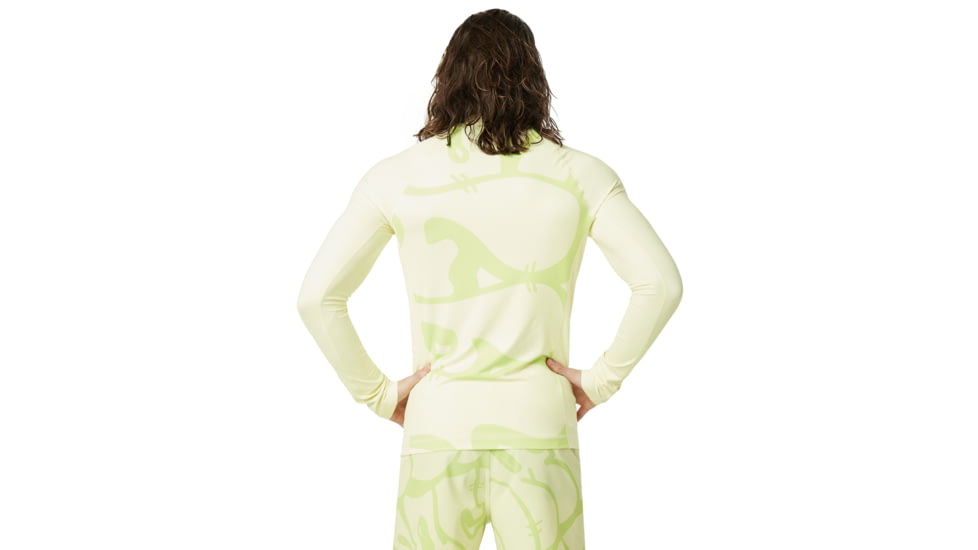 Oakley SI Staple 1975 Long Sleeve Rashguard - Mens, Pale Lime Yellow, Small, 482600-51A-S