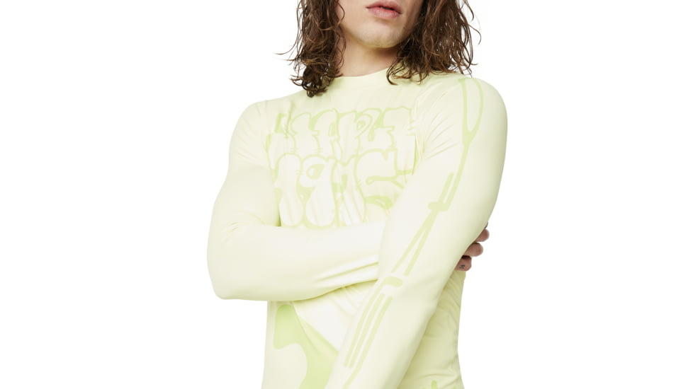 Oakley SI Staple 1975 Long Sleeve Rashguard - Mens, Pale Lime Yellow, Small, 482600-51A-S