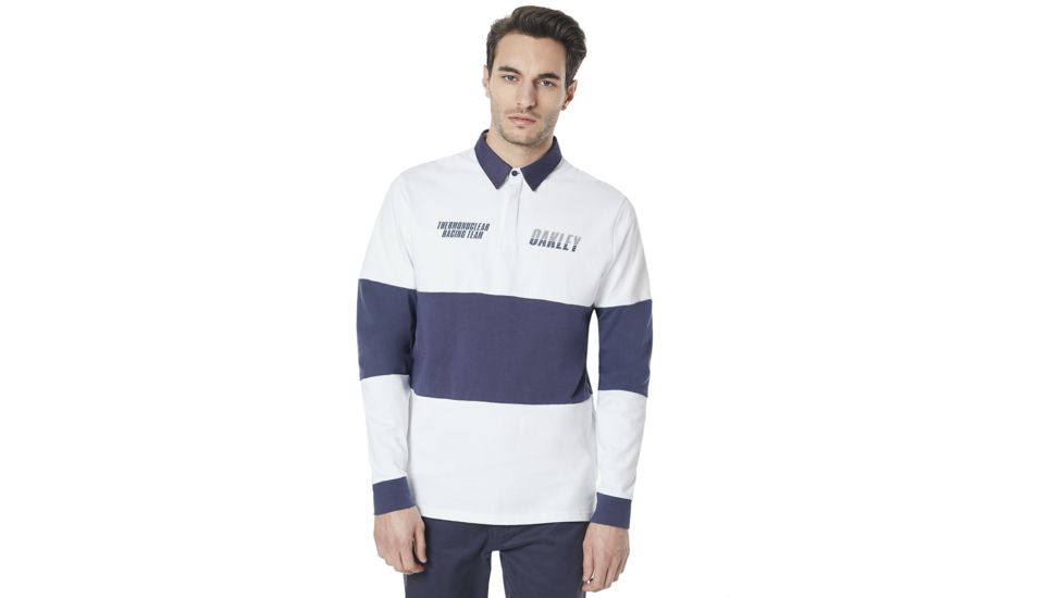 Oakley SI Tn Racing Team Long Sleeve Polo - Mens, White, 2XL, 434321-100-XXL