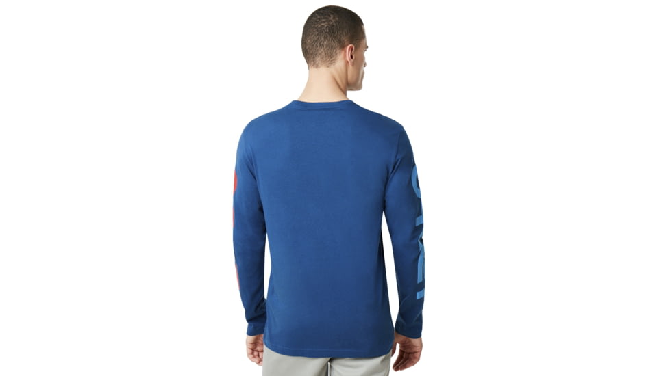 Oakley SI Usa Star Ls Tee - Mens, Dark Blue, 3XL, 457567-609-XXXL