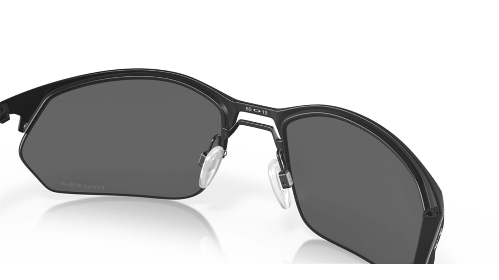 Oakley SI Wiretap 2.0 Sunglasses, Satin Black Frame, Prizm Black Lens, OO4145-0860