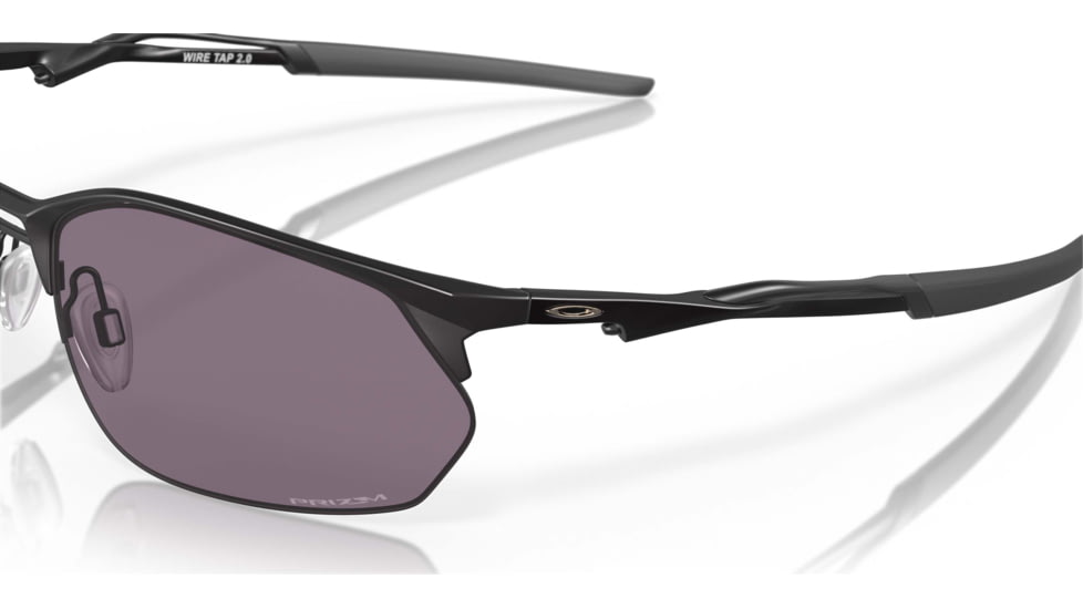 Oakley SI Wiretap 2.0 Sunglasses, Satin Black Frame, Prizm Gray Lens, OO4145-0760