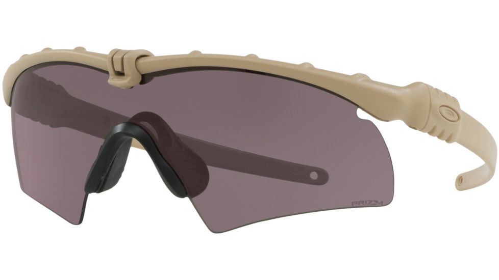 Oakley Standard Issue Ballistic M-Frame 3.0 Strike Glasses, Bone w/Prizm Grey, OO9146-3432