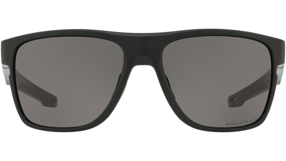 Oakley Standard Issue Crossrange XL Sunglasses, Matte Black w/Prizm Grey Polarized, OO9360-1658