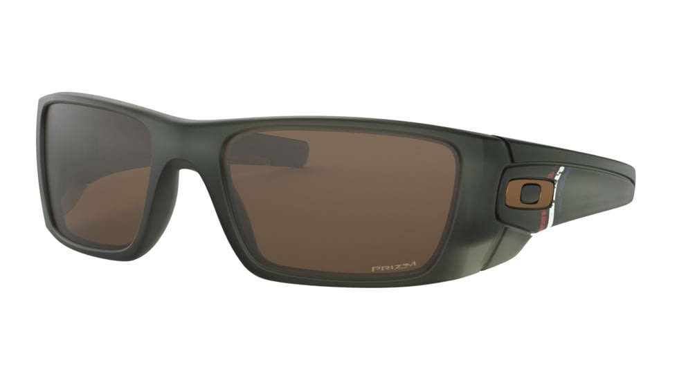 Oakley Standard Issue Fuel Cell American Heritage Uncle Sam Sunglasses, Matte Olive Ink/PrizmTungsten, OO9096-J760