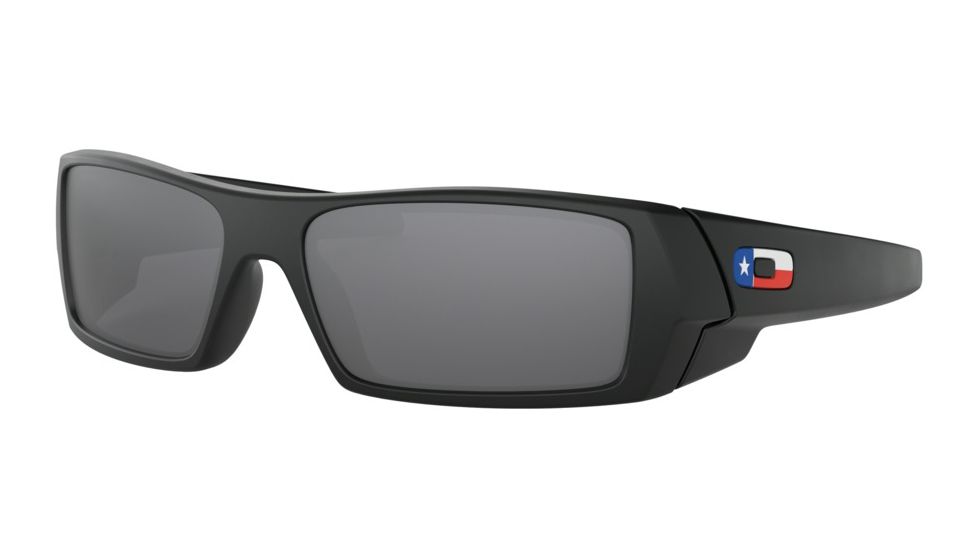 Oakley Standard Issue GasCan Flag Collection Sunglasses, Matte Black Texas w/Black Iridium, OO9014-4060