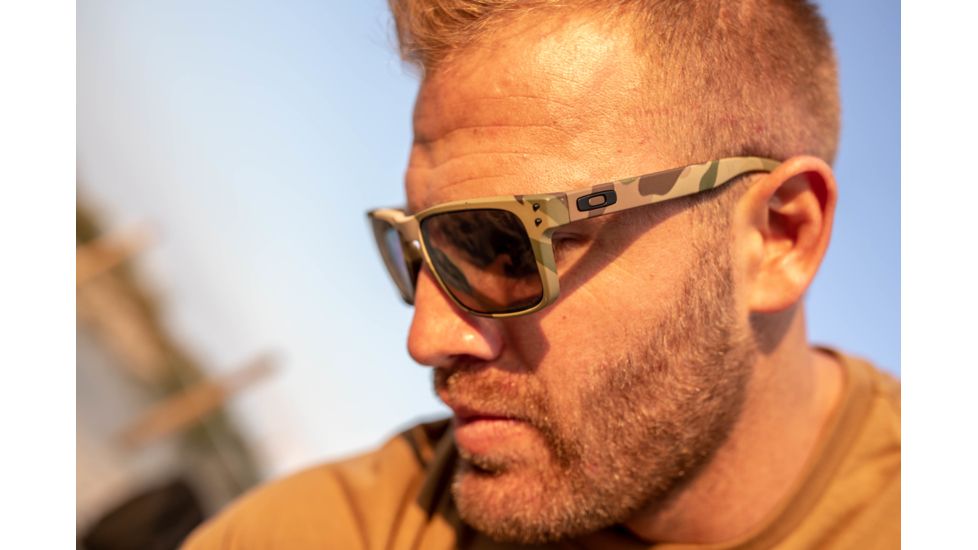 Oakley SI Standard Issue Holbrook Multicam Collection Sunglasses, Multicam w/Prizm Grey Polar, OO9102-I255