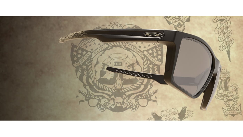 Oakley Standard Issue Targetline American Heritage Collection, Matte Black w/Prizm Black Polarized, OO9397-2258