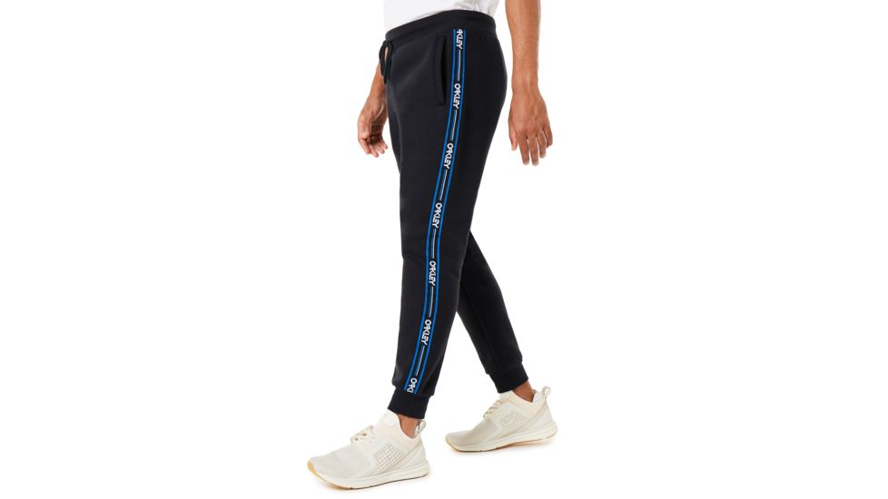 Oakley Street Logo Tape Fleece Pants - Mens, Blackout, Medium, 422471-02E-M