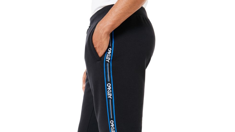Oakley Street Logo Tape Fleece Pants - Mens, Blackout, Medium, 422471-02E-M