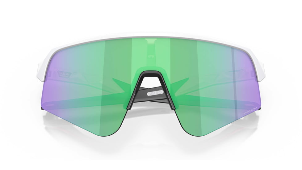 Oakley Sutro Lite Sweep Sunglasses, Matte White Frame, Prizm Road Jade Lens, 39, OO9465-946504-39