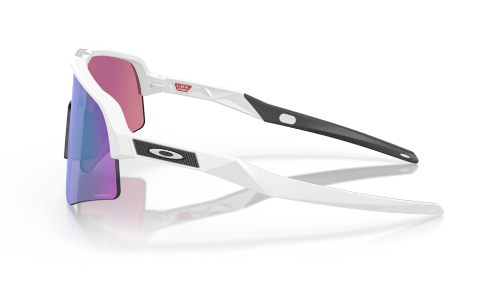 Oakley Sutro Lite Sweep Sunglasses, Matte White Frame, Prizm Road Jade Lens, 39, OO9465-946504-39