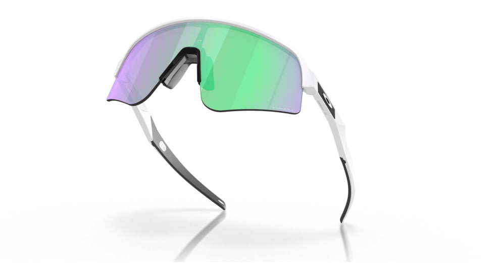 Oakley Sutro Lite Sweep Sunglasses, Matte White Frame, Prizm Road Jade Lens, 39, OO9465-946504-39
