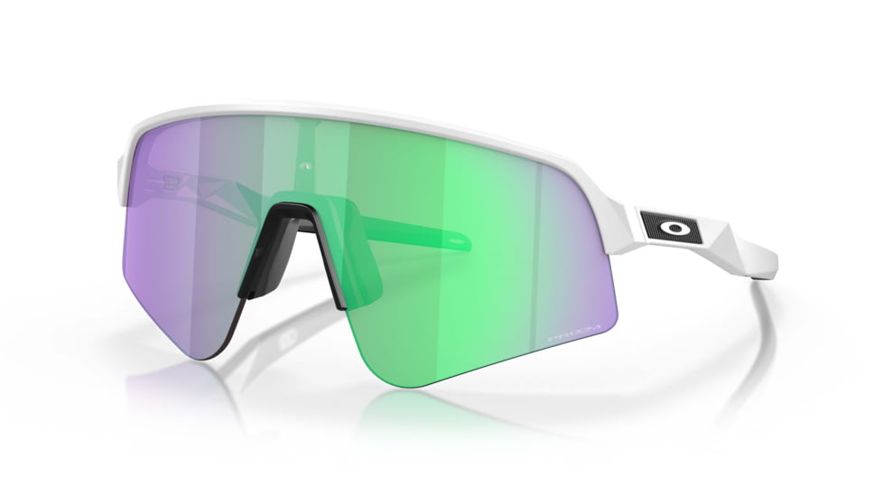 Oakley Sutro Lite Sweep Sunglasses, Matte White Frame, Prizm Road Jade Lens, 39, OO9465-946504-39