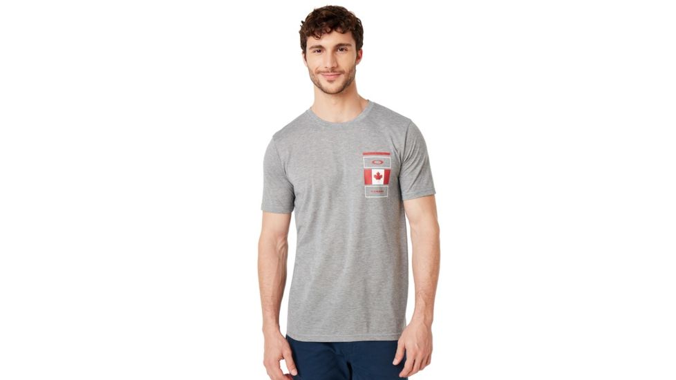 Oakley Texas Short Sleeve Tee - Mens, Gray Melange, Large, 457777-2GM-L
