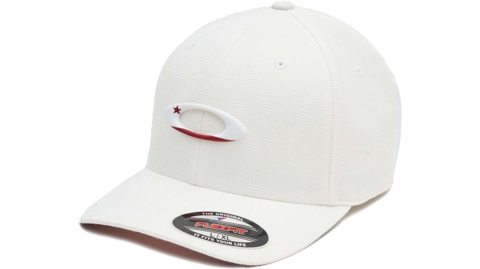 Oakley Tincan Flag California Cap - Mens, White, Small/Medium, FOS900140-100-S/M