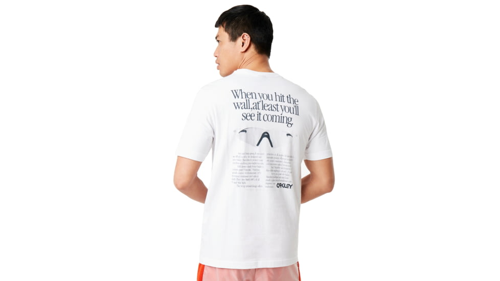 Oakley Back Ad Heritage Tee - Mens, White, Medium, 457695-100-M