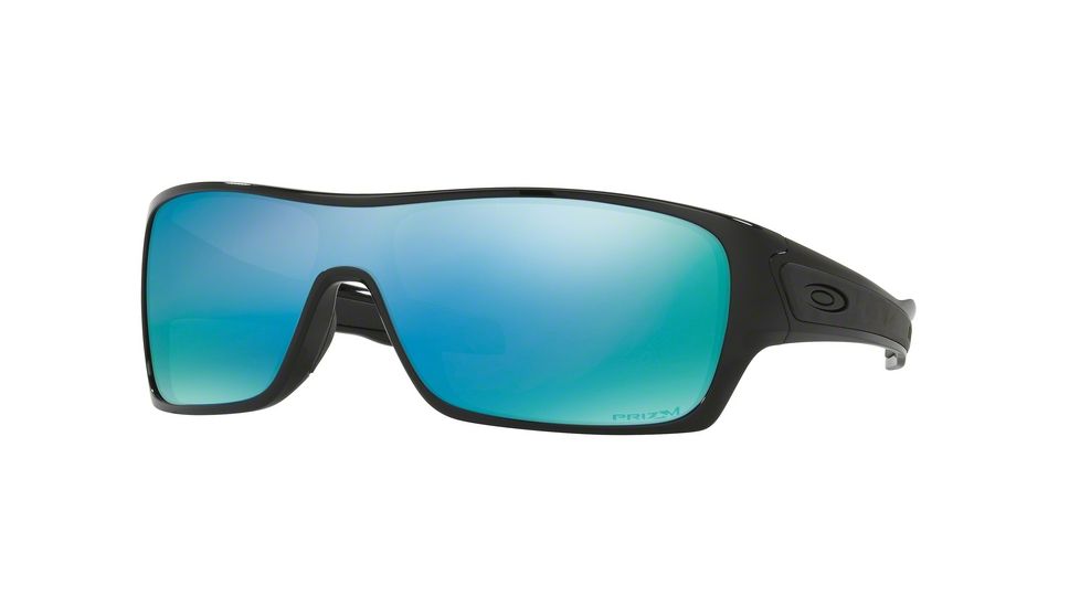 Oakley TURBINE ROTOR OO9307 Sunglasses 930708-32 - Polished Black Frame, Prizm Deep Water Polarized Lenses