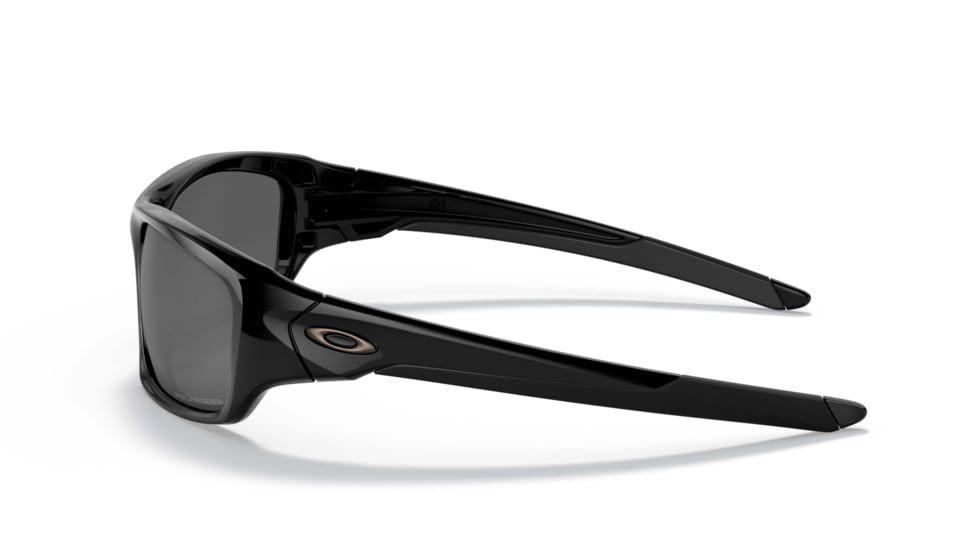 Oakley Valve Sunglasses, Polished Black Frame, Black Iridium Polarized Lens, 12-837