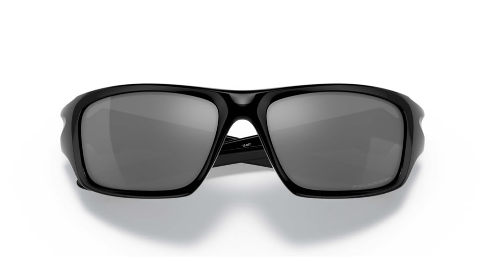 Oakley Valve Sunglasses, Polished Black Frame, Black Iridium Polarized Lens, 12-837