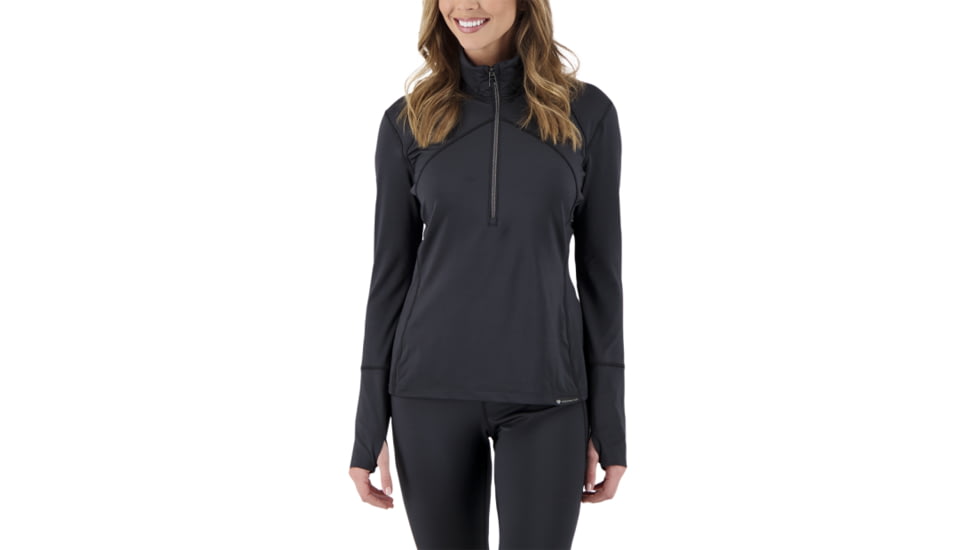 Obermeyer Anya 1/2 Zip Top - Womens, Black, Medium, 19022-16009-M