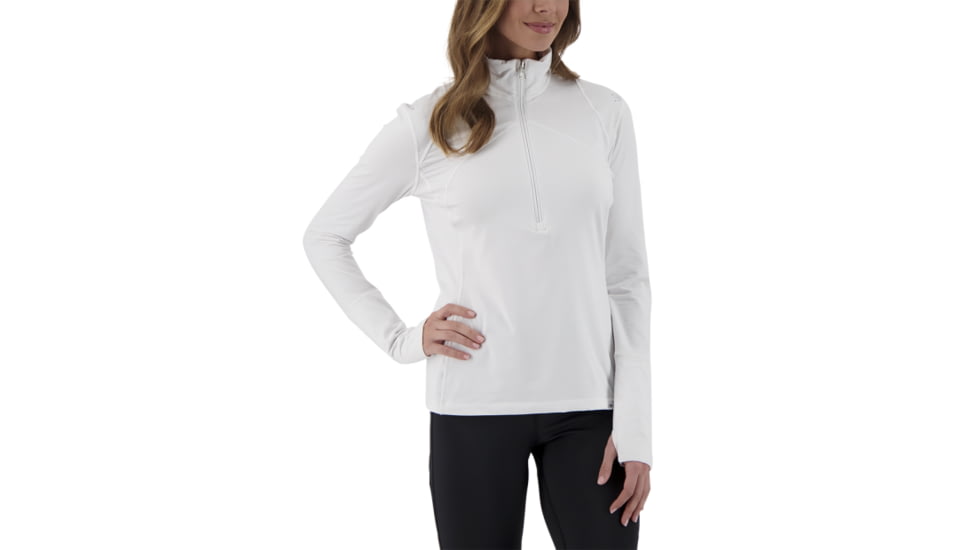Obermeyer Anya 1/2 Zip Top - Womens, White, Small, 19022-16010-S
