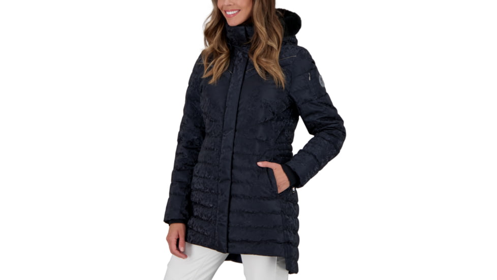 Obermeyer Blossom Down Parka w/Faux Fur - Womens, Black Frost, 10, 11181-21024-10