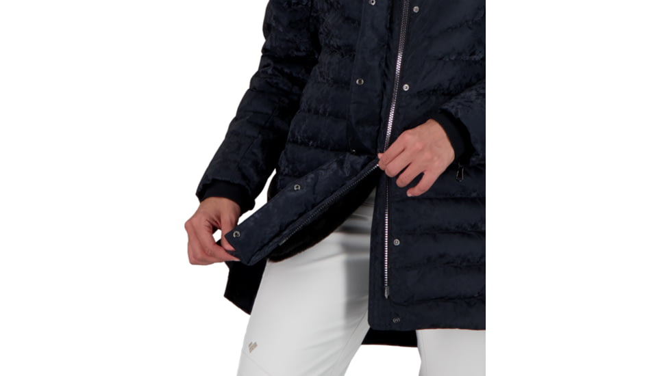 Obermeyer Blossom Down Parka w/Faux Fur - Womens, Black Frost, 10, 11181-21024-10