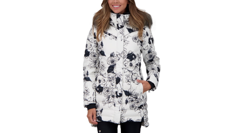 Obermeyer Blossom Down Parka w/Faux Fur - Womens, First Snow, 10, 11181-21145-10