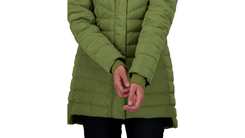 Obermeyer Blossom Down Parka w/Faux Fur - Womens, Saguaro, 4, 11181-21189-4