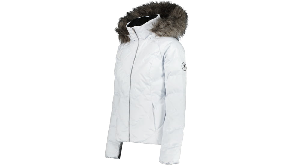 Obermeyer Bombshell Jacket - Women's, 2 US, Short, White Satin, 11137-22038-2P