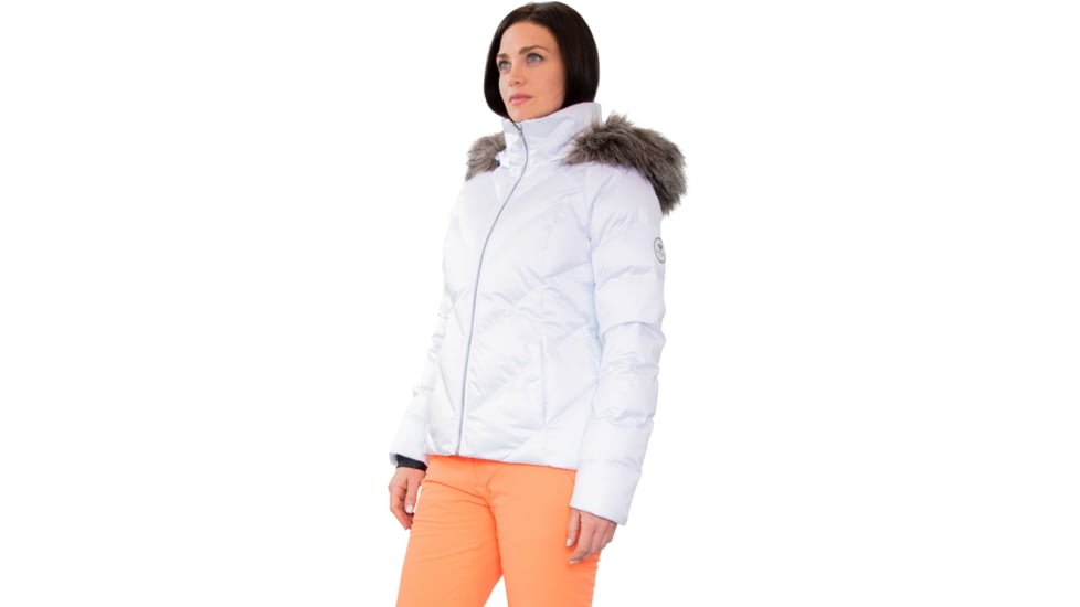 Obermeyer Bombshell Jacket - Women's, 2 US, Short, White Satin, 11137-22038-2P