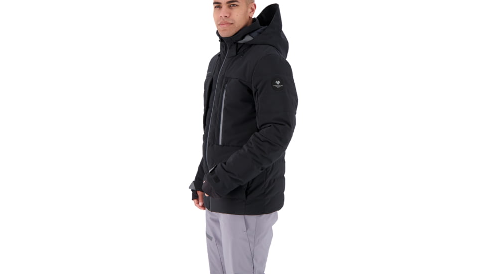 Obermeyer Caldera Down Hybrid Jacket - Mens, Black, Small, 21014-16009-S