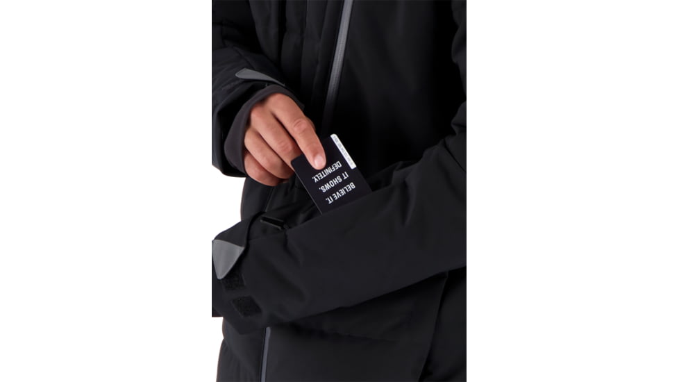 Obermeyer Caldera Down Hybrid Jacket - Mens, Black, Small, 21014-16009-S