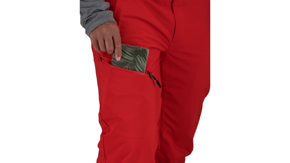 Obermeyer Force Pant - Men's, Large, Regular Inseam, Brakelight, 25041-19042-L