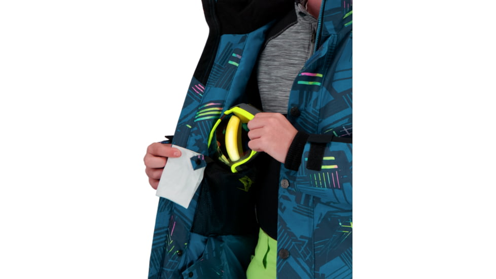 Obermeyer Gage Jacket - Boys, Radio Waves, Large, 41071-21170-L