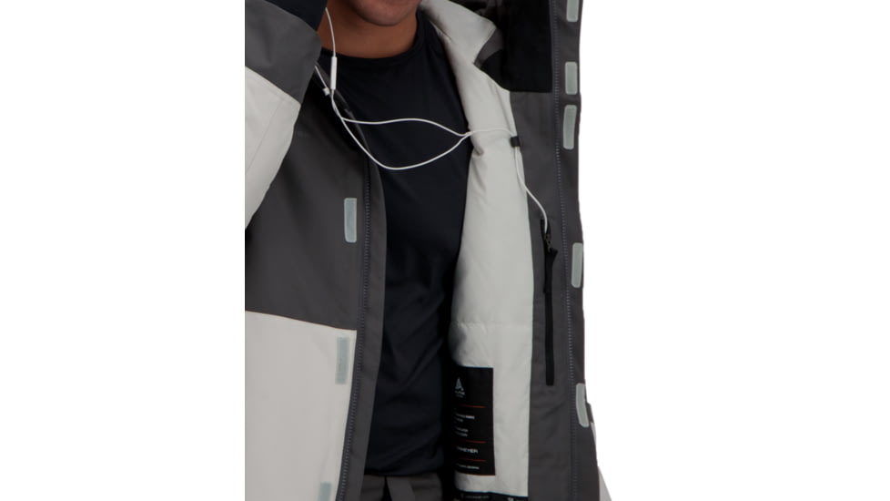 Obermeyer Grommet Jacket - Mens, Fog, Small, 21101-17001-S
