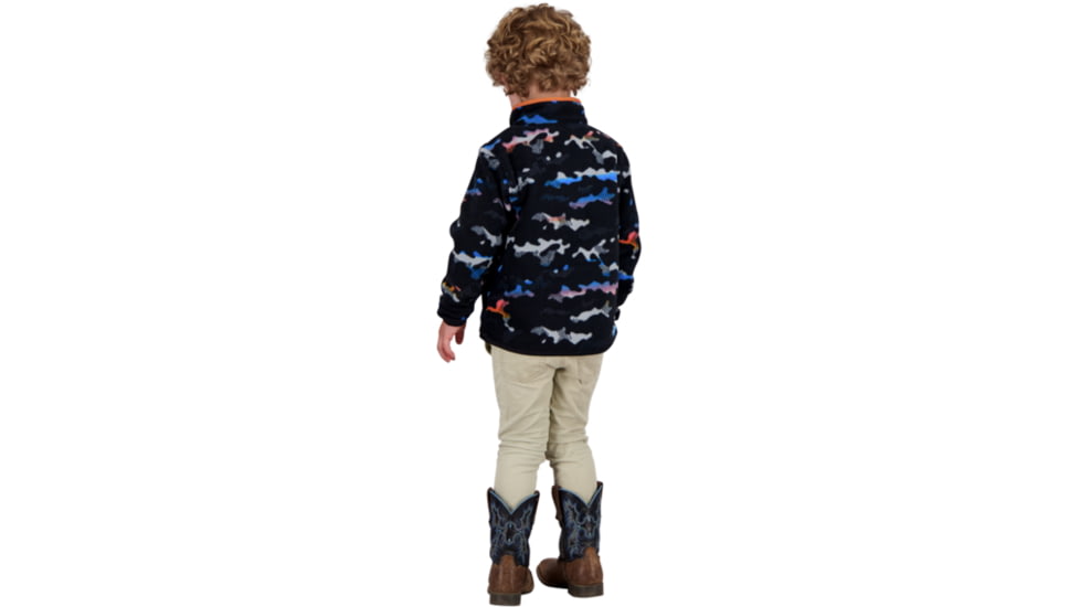 Obermeyer K Boulder Fleece Top, Dayglow Camo, Small, 77036-21134-S