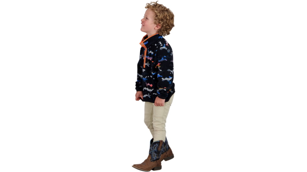 Obermeyer K Boulder Fleece Top, Dayglow Camo, Small, 77036-21134-S